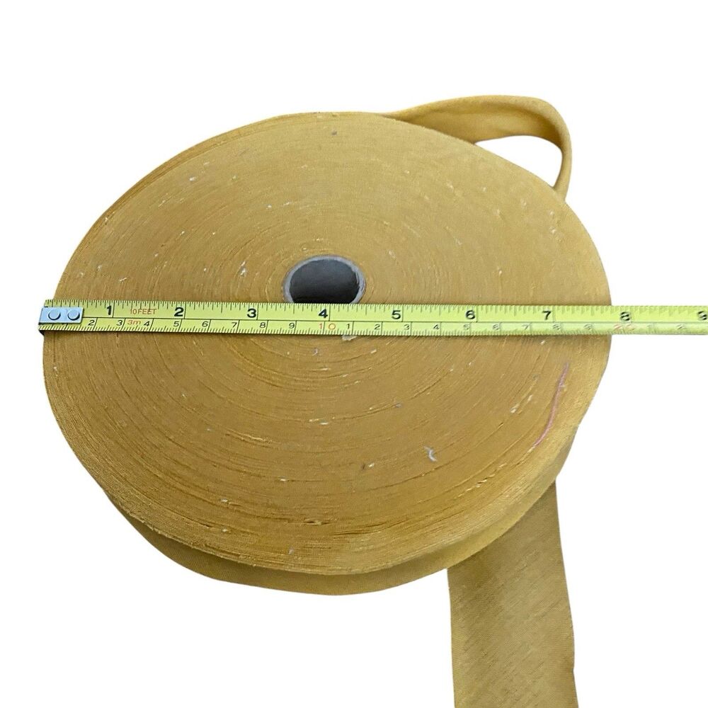 Vintage Roll 1-1/2" Gold Cotton Flat Bias Tape 50's 60's
